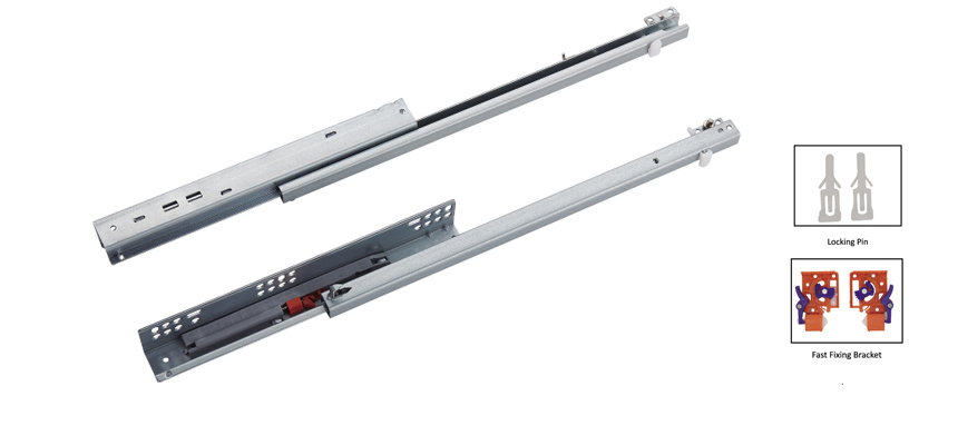 Push-Open，Hidden,slide,Two Folded,3/4 Drawer